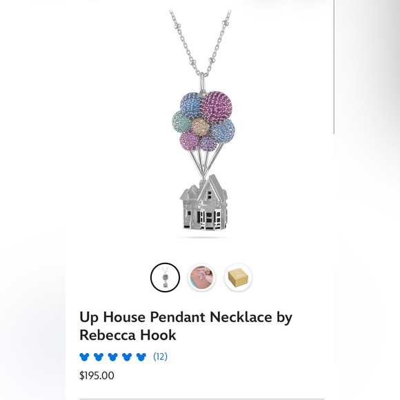 Rebecca Hook Sterling Silver Necklace with Balloon Pendant - Picture 3 of 5